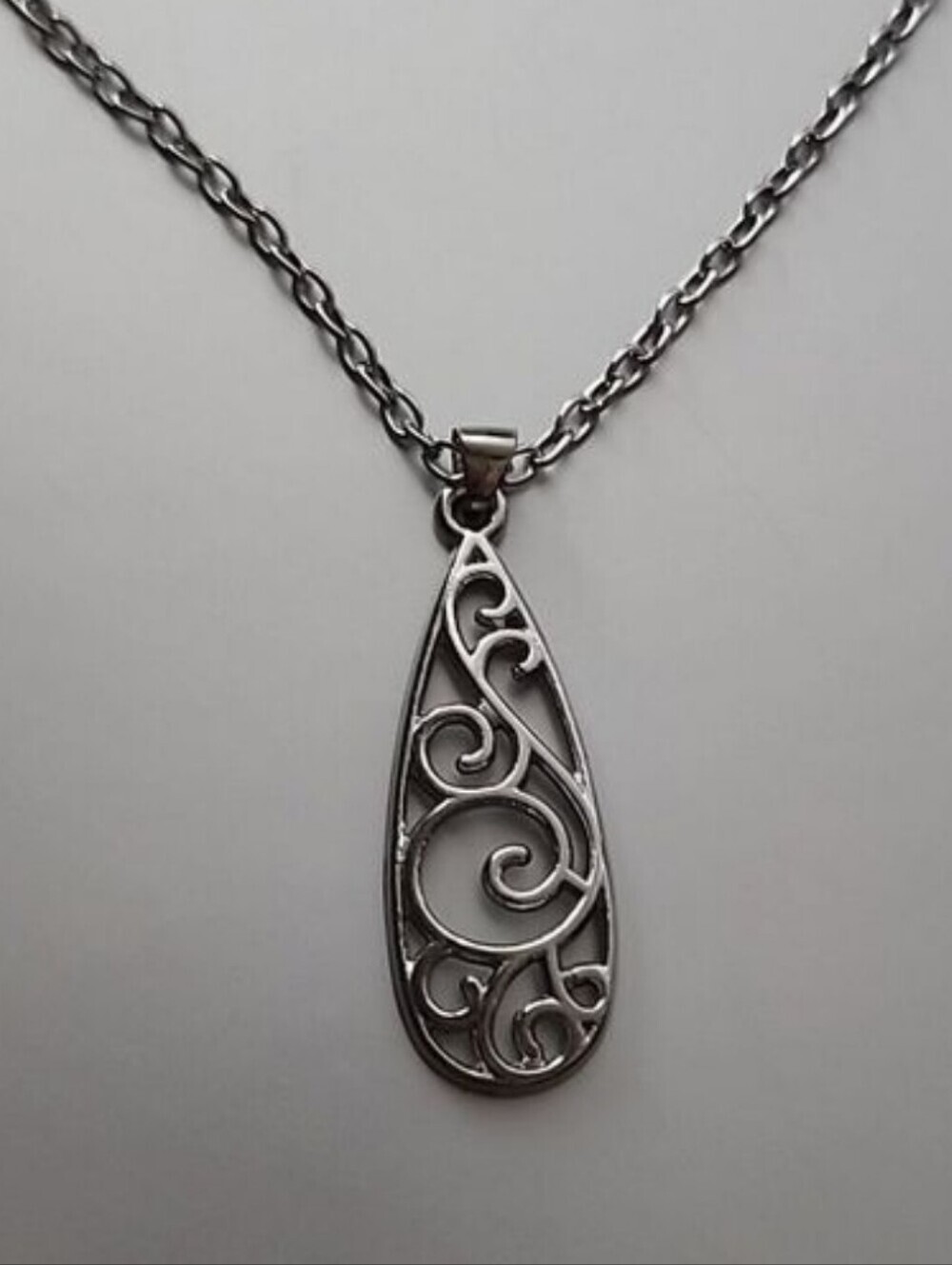 Boho Celtic Dangle Wind Pendant Necklace Irish 16 inch Chain